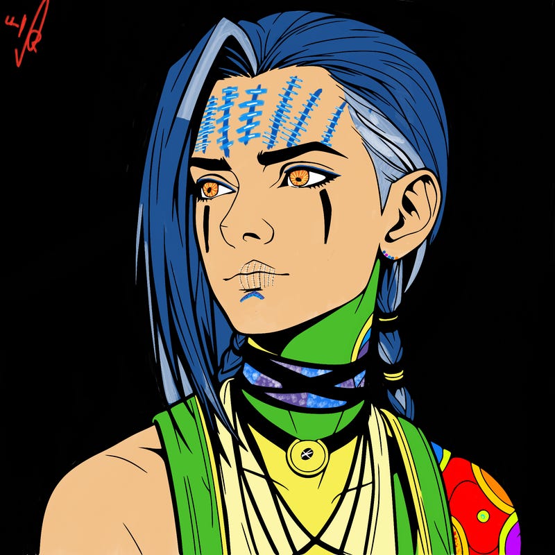 jinx from arcane realistic