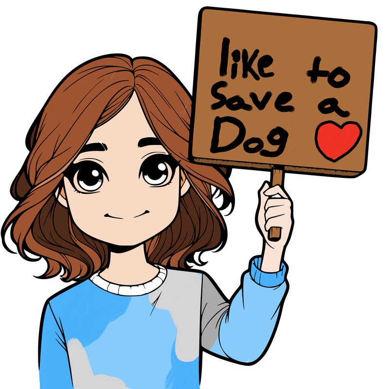 realistic girl holding up a sign