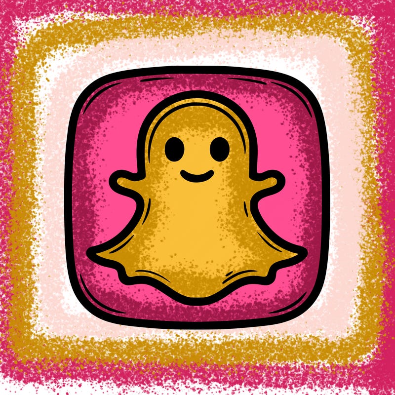 realistic snapchat logo