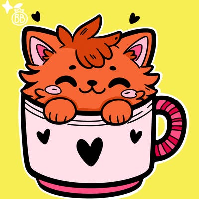cat in a mug