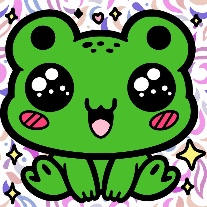 kawaii frog