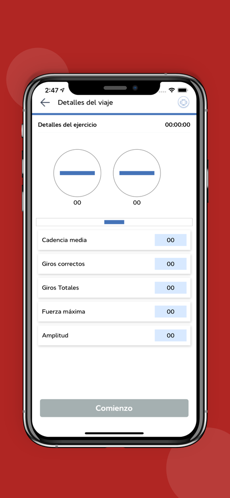 PRO SKI Sensor - PRO SKI Sensor app interface displaying skiing performance metrics like turn accuracy and cadence on the trip details screen.