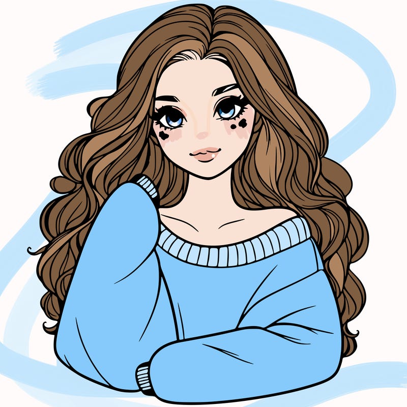 a beautiful girl in a big sweatshirt