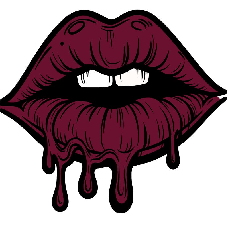 lips that look realistic and drip