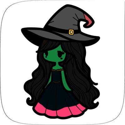 girl witch long hair and realistic
