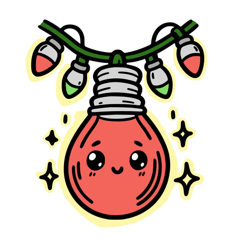 small bulb of a garland