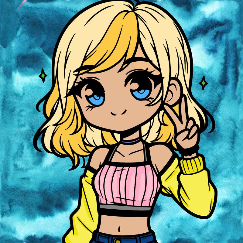 cute girl with crop top