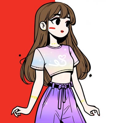 girl in a cute crop top