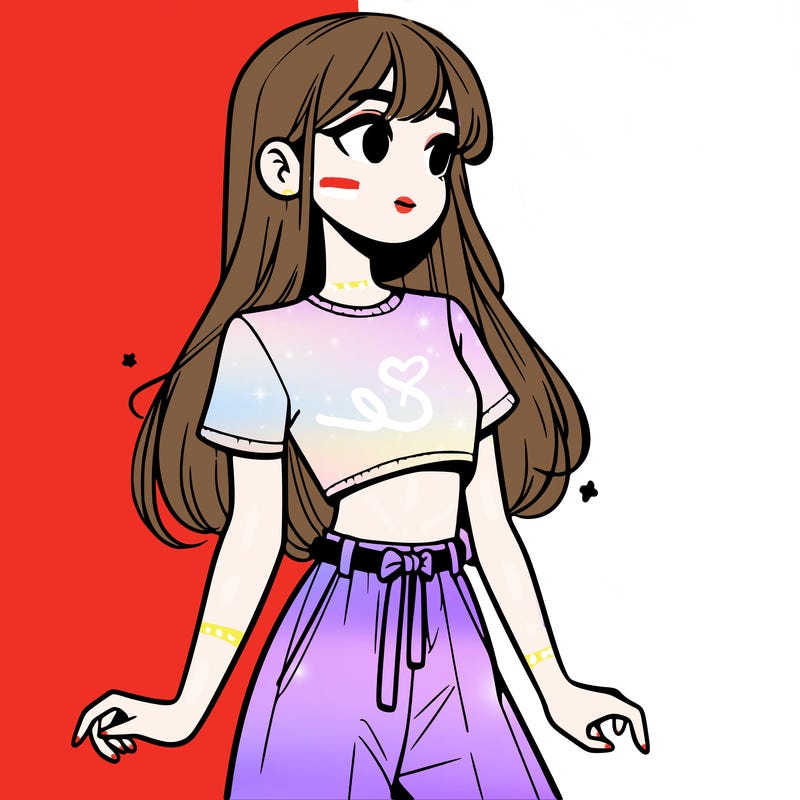 girl in a cute crop top