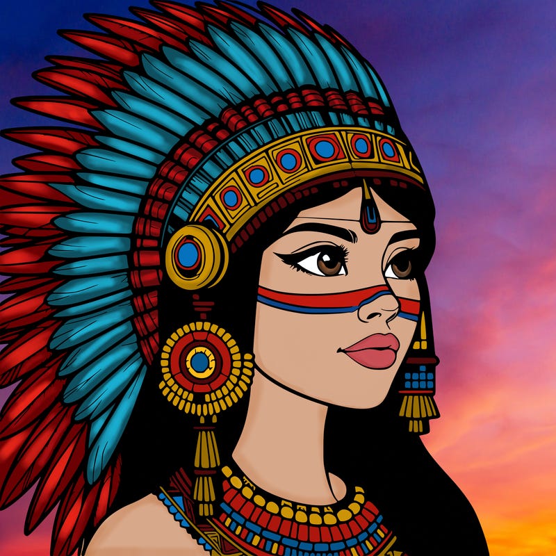 realistic aztec woman