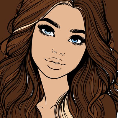 beautiful realistic girl