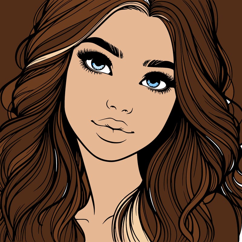 beautiful realistic girl