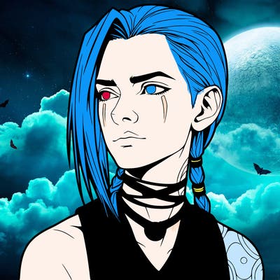 jinx from arcane realistic