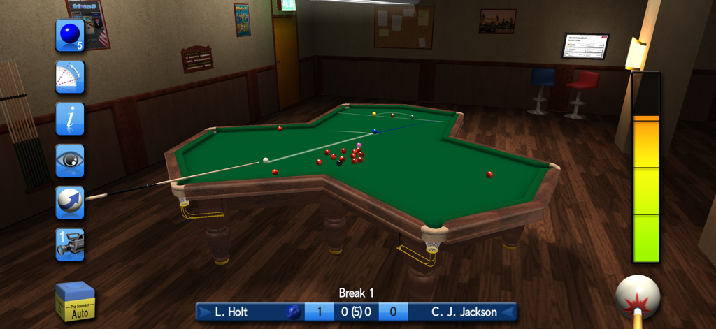 Pro Snooker & Pool 2026 - Snooker gameplay on a clover shaped table in a 3D environment