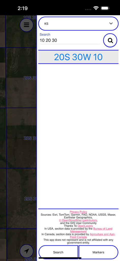 Legal Land Map | PLSS Township & Section Boundary Mapping