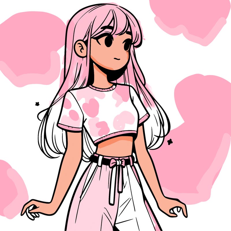 girl in a cute crop top