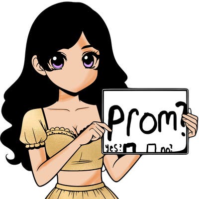 realistic pretty girl holding blank sign