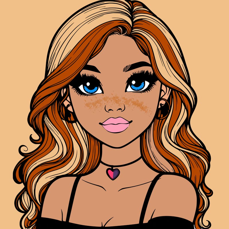 realistic pretty girl