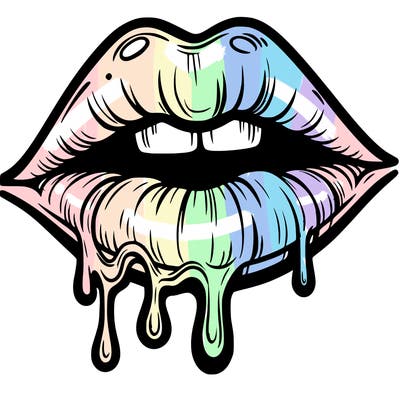 lips that look realistic and drip