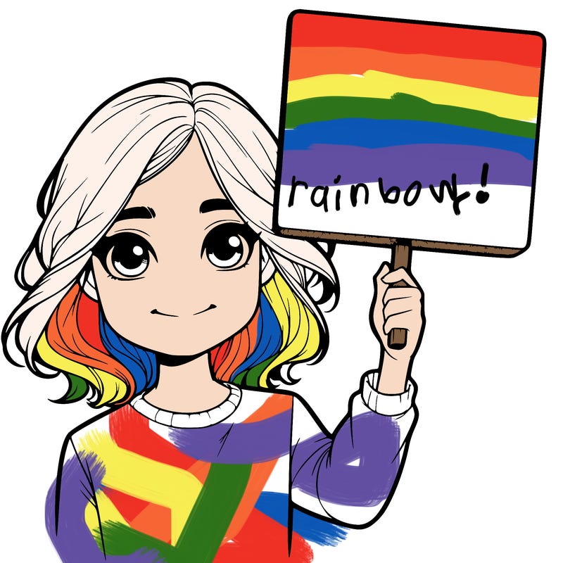 realistic girl holding up a sign