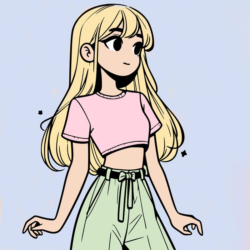 girl in a cute crop top