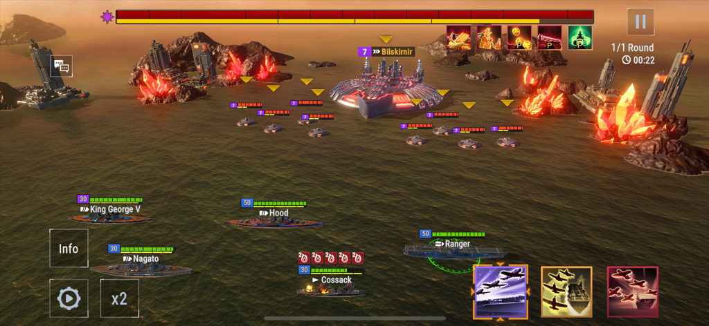 Armada: Warships Legends - strategic turn based naval combat between historical warships and a sci-fi boss in armada warships legends