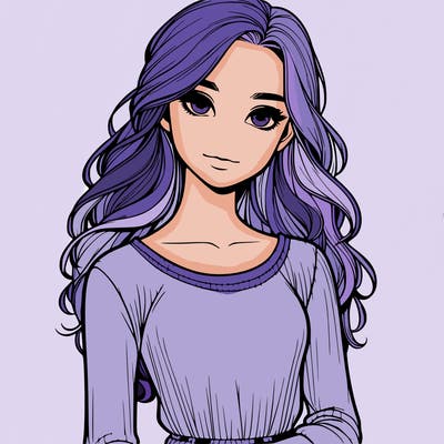 realistic girl standing.