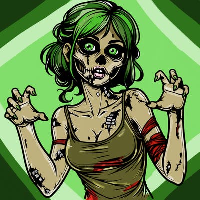 realistic zombie girl