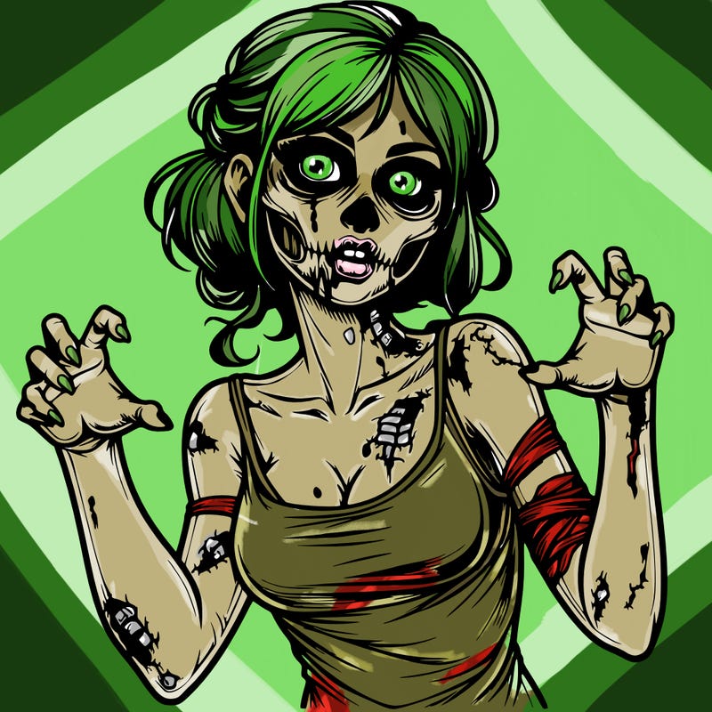 realistic zombie girl