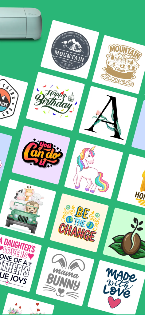 Vector SVG Design Craft Space - A collection of colorful SVG cut files and design templates for DIY crafting projects