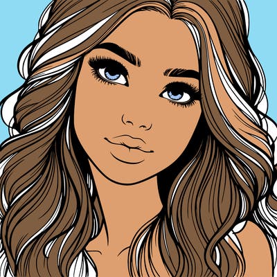 beautiful realistic girl