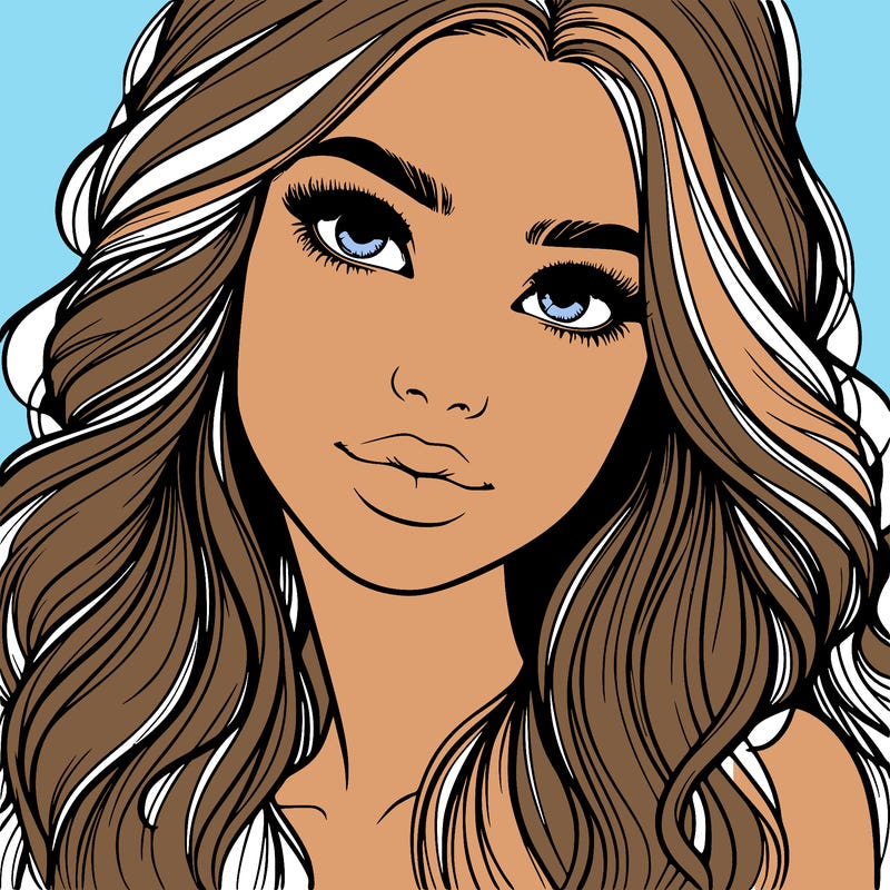 beautiful realistic girl