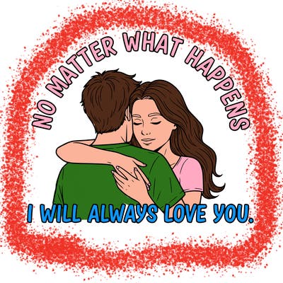 no matter what happens, i will always love you.