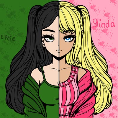 realistic girl split