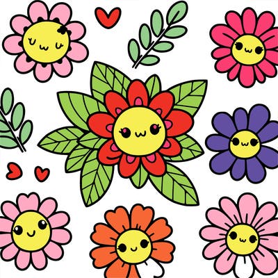 cute flower patterns