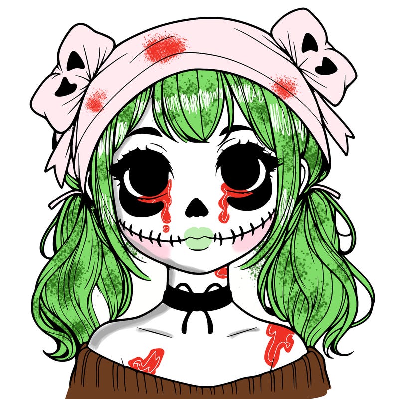 realistic girl halloween