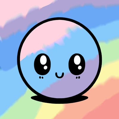 a blank, round circle