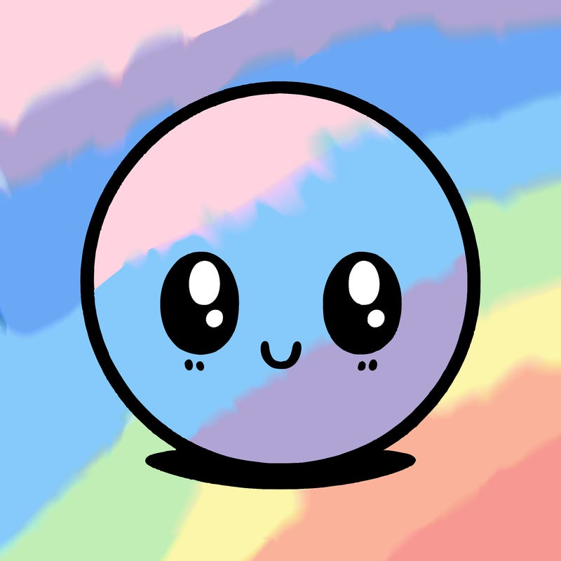 a blank, round circle