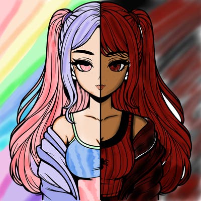 realistic girl split