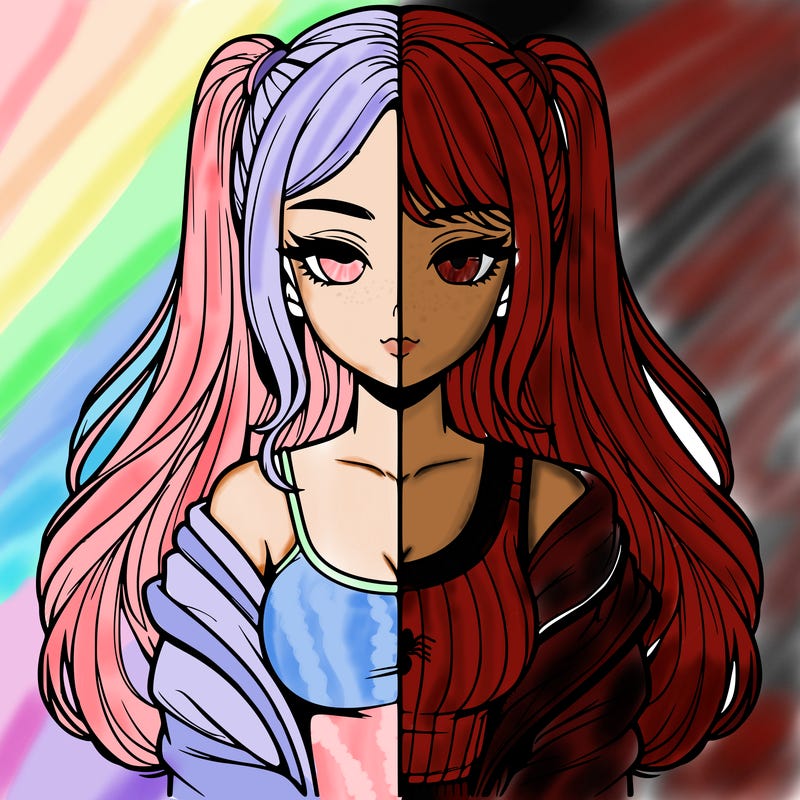 realistic girl split