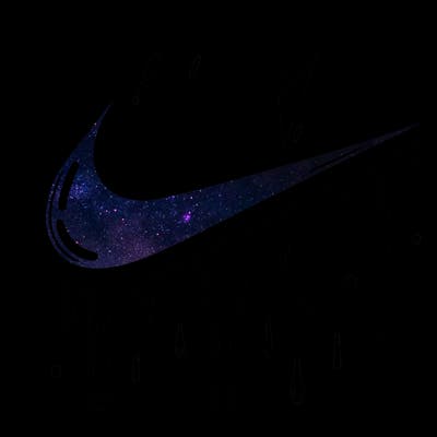 dripping nike logo
