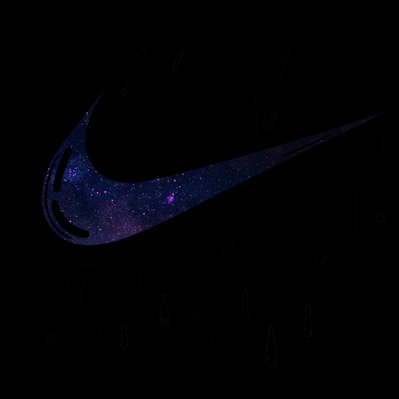 dripping nike logo