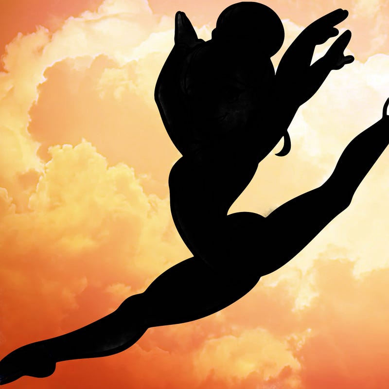 gymnastics girl doing the splits