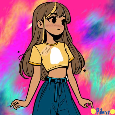 girl in a cute crop top