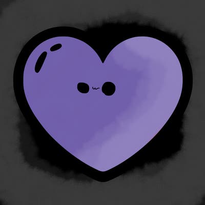 a blank heart