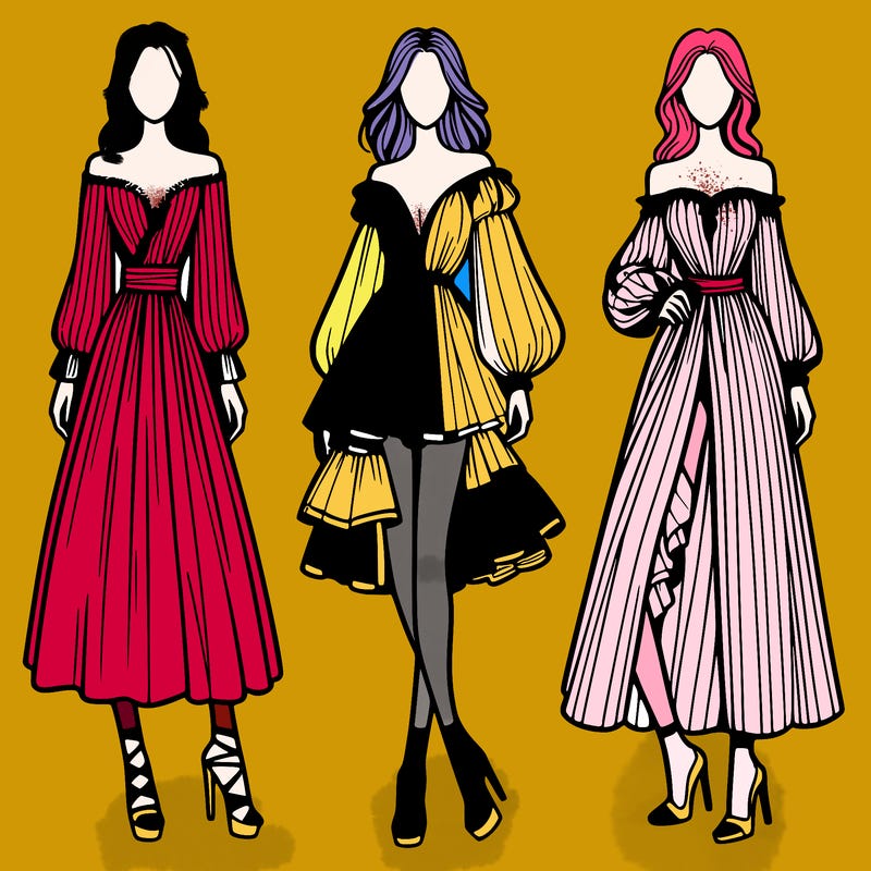 fashion models dresses