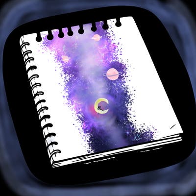 a blank sketch pad
