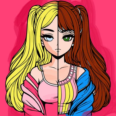 realistic girl split