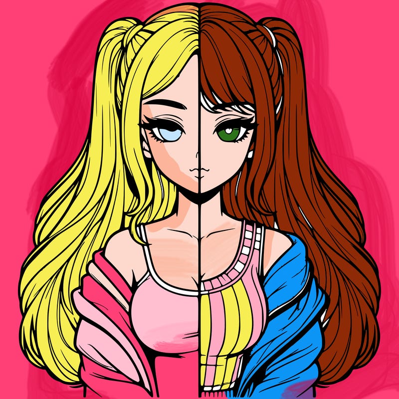 realistic girl split