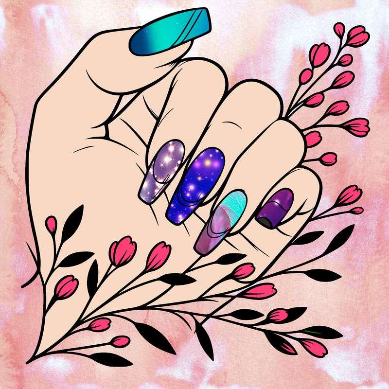 nails with french tip